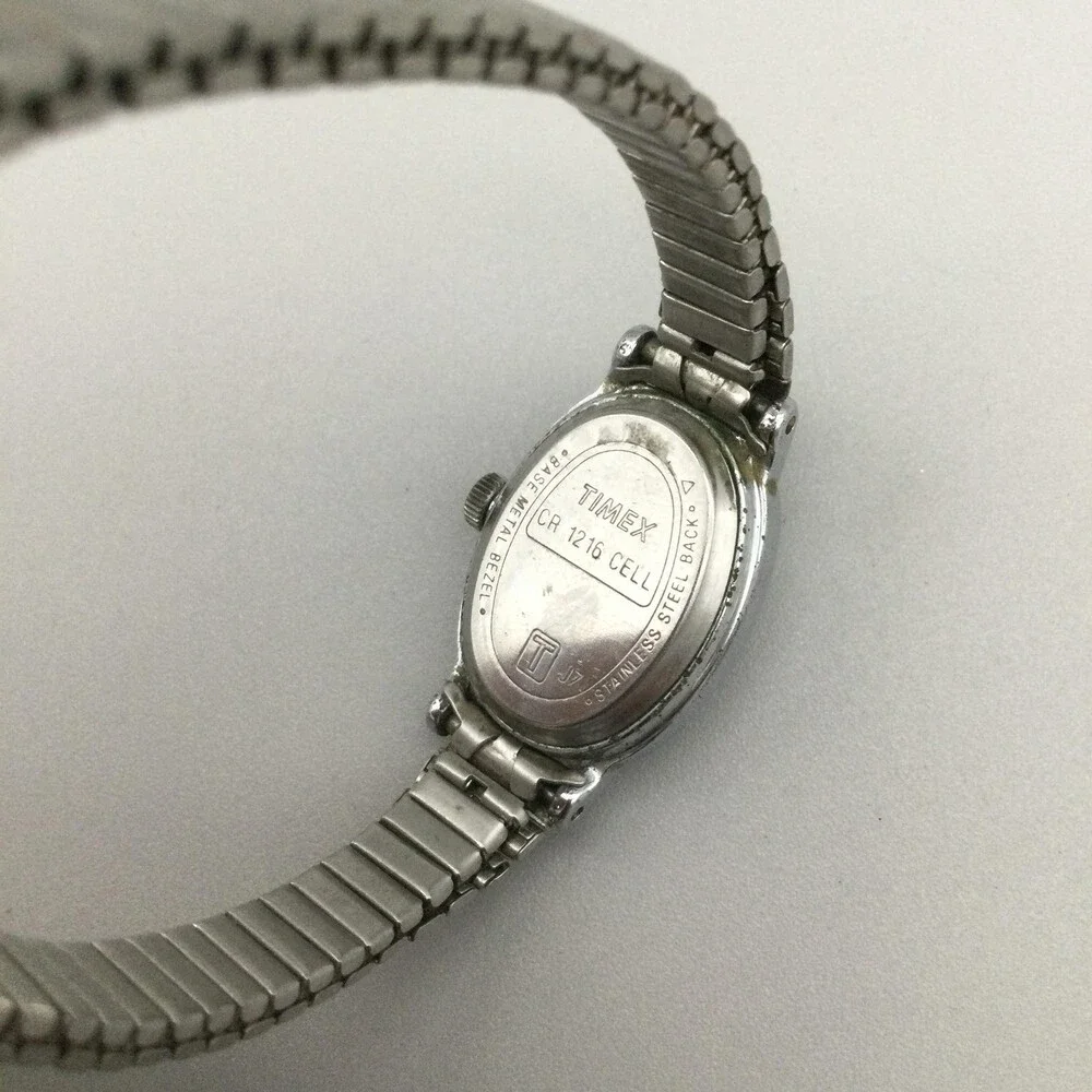 Timex Ccavatina Womens Watch 18mm White Dial Silver Bracelet New Battery
